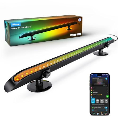 Govee LED Lightbar, 31 Inch RGBIC TV Light Bar with Multiple Placement Options, for 55-70 inch TV, Work with Alexa and Google Assistant, 1 Pack