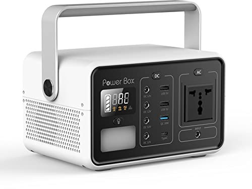 Estación de energía portátil de 400 W, sistema de generador solar, fuente de alimentación de emergencia con batería para acampar al aire libre, para viajes, caza, emergencia