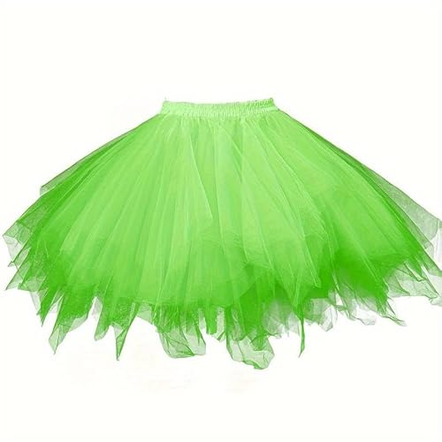 Boolavard Adulto Donna Anni '80 Gonna tutù a Strati Sottoveste in Tulle tutù di Halloween