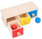ibasenice 1Stk Runde Kugel Schublade Kinderspielzeug Spielzeug für Babys Spielzeug für Kleinkinder Kinder Kleinkindspielzeug Eltern-Kind-Spielzeug frühe Unterrichtshilfe Bambus
