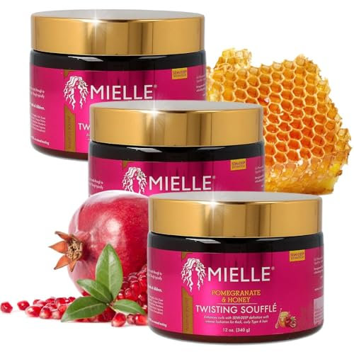 P-Beauty 3x Haarkur Granatapfel & Honig Haarmaske - Feuchtigkeitsmaske für lockige Haare - Lockenpflege, Haarpflege, Anti-Frizz - verleiht Frische, Volumen & schützt coloriertes Haar