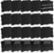20Pcs Irregular Metal Basket Labels, Removable Clip on Labels for Storage Bins, Hanging Bin Clip Label Basket Tags, Dry Erase Reusable Fabric Bin Labels Holder for Kitchen (Black)