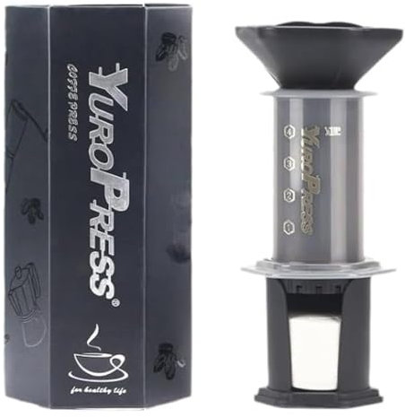 Buithafu Cafetiere Kaffeepresse, 240 ml Kaffee- und Espressokocher, tragbare Reise-Kaffeepresse, Kolben, Filterkaffeekanne, Espresso, tragbare Kaffeemaschine für Camping und Reisen