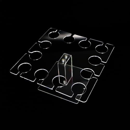 Clear Champagne Holder Stand,Modern Champagne Flute Holder - Acrylic Tabletop Display Rack with 12 Slots Champagne Flute Glass Holder Stand for Home
