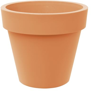 Tera Großer Standard ONE Blumentopf aus Harz für Innen und Außen, Moderner Pflanzkübel für Pflanzen und Bäume, UV- und Frostbeständiger Dekorativer Blumentopf, Design-Pflanzenhalter für Garten oder