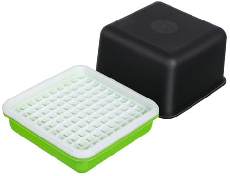 Supvox Hydroponisches Pflanztablett Für Samen Anzuchtschale Aus Kunststoff Mit Luftdurchlässigem Deckel Gewächshaus Satz Für Hausgarten Balkon Und Gemüseanbau