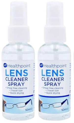 Healthpoint Lens Cleaning Spray - Ultimate Glasses Cleaner Spray for Crystal Clear Vision - Versatile Screen Cleaner Spray for Monitors, TVs and Devices Pack of 2 Bundled by Smart Cutie