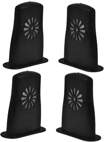Guitar Sound Hole Humidifier 4pcs for Acoustic Guitar and Ukulele | Black Abs Set, Easy Installation, Humidity Maintenance and Cracking Prevention, Accessory for Instrument Care