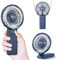 【SUPER THIN】 Portable Handheld Fan, 2025 Upgraded Strong Airflow, 20Hrs Runtime, 5000mAh, 180° Foldable, 5 Speeds, 3-IN-1 Mini Hand/Desk/Neck Fans, Travel Essentials Gifts for Women, Men