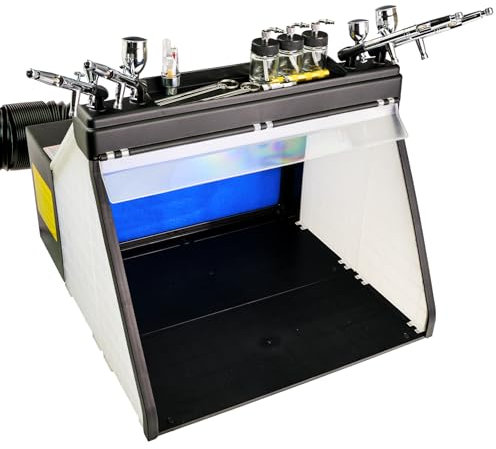 BARTSHARP Airbrush Airbrush Spray Booth Hobby Spray Booth Kit Spray Booth For Modelling Spray Booth For Airbrushing Airbrush Booth Spray Paint Booth Model Painting Station Airbrushing Accessories