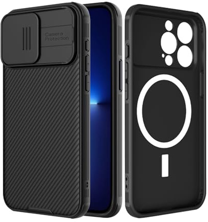 Vanki Handyhülle für iPhone 13 Pro Hülle,für iPhone 13 Pro Hülle Kameraschutz mit Slide Camera Kompatibel mit Mag-Safe Ultra Dünn Premium Bumper Hybrid Schutzhülle für iPhone 13Pro 5g (Schwarz)
