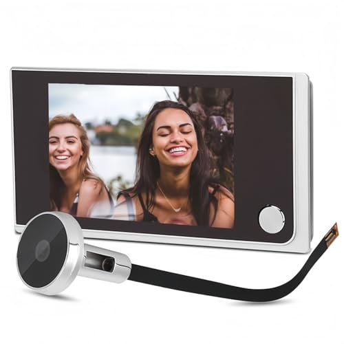 VIFERR Spioncino fotocamera da 3,5 pollici, fotocamera da porta elettronica Peephole 120 gradi, angolo di visione con sensore OV HD per la sicurezza domestica