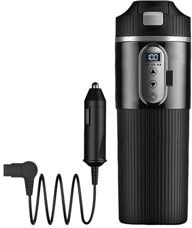 Tasse chauffante pour voiture électrique, tasse chauffante pour véhicule - Tasse multifonctionnelle 12 V/24 V - à café pour véhicule, chaudière à eau chaude pour voiture, pour la cond