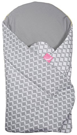 Motherhood Einschlagdecke, Babyhörnchen, Babynest SOFT mit antiallergischer Füllung, Öko-Tex Standard 100, Grau Classics 2017