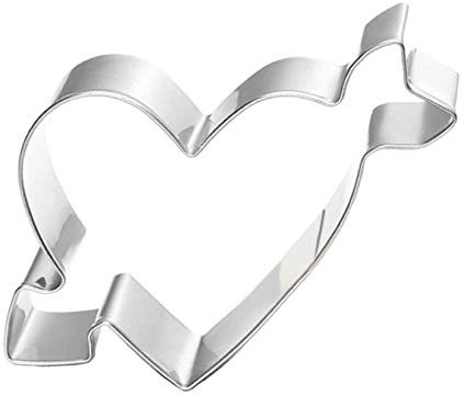 WDYJMALL - Tagliabiscotti a forma di cuore con freccia