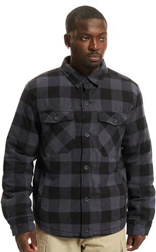 Brandit Lumber Jacket, Farbe: black/grey, Größe: L