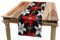 ABAKUHAUS Rot und Schwarz Tischläufer, Gartenpflanzen Kunst, Esszimmer Küche Rechteckiger Dekorativer Tischläufer, 40 x 225 cm, Schwarz Rot
