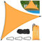 Yuragim Toldo Vela de Sombra Triangular, 3 x 3 x 3 m Toldos Impermeables, 95% UV Protection Sombrilla para Exterior, Patio, Jardín, Césped-Naranja