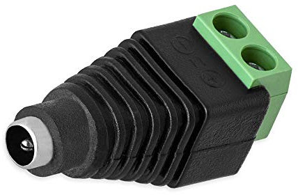 1x DC Buchse Hohlbuchse Adapter 2,5 mm x 5,5 mm > Terminal Block 2 Pin Schraubklemmen