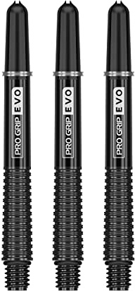 Target Darts Schwarz Pro Grip Evo Aluminium Dartschäfte Mittel