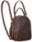 STILORD 'Stacy' Rucksack Handtasche Damen Klein Mini Daypack Lederrucksack Vintage Backpack aus Leder für City Ausgehen Shopping Frauen Tagesrucksack Echtleder, Farbe:torres - braun