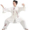 Damen Tai Chi Anzug Kung Fu Uniform Lose Bequeme Atmungsaktive Tai Chi Kleidung Kampfsport Kleidung Kung FU Kleidung,Weiß,M (White S)