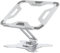 Teskyer Support Rotatif à 360 degrés en Aluminium pour Ordinateur Portable, Support Pliable antidérapant pour Bureau, Compatible avec tablettes et Ordinateurs Portables de 9 à 14 Pouces, argenté