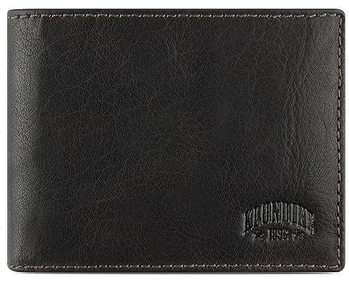 KLONDIKE 1896 Mountain Arthur Querformat RFID-Geldbörse aus Büffelleder in braun