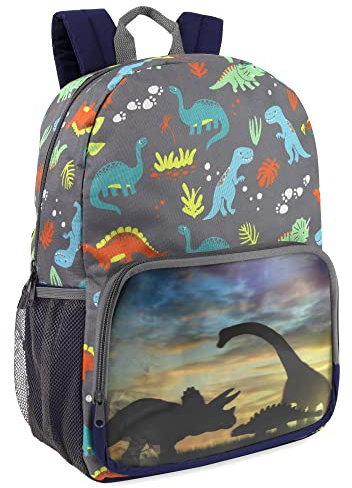 Trail maker Bildwechsel-Rucksack für Jungen - Grund- und Mittelschule Hologramm Rucksack, Dinos 4, L