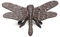STCREE Statue libellule en fonte pour intérieur ou extérieur, décoration de bureau, figurine d'animal couleur rouille TQGJST25