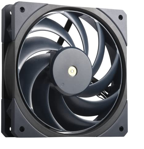 Cooler Master Mobius 120 OC Ventilador de hoja de anillo de interconexión de alto rendimiento, palanca de velocidad del ventilador PWM, cubo de motor de metal, doble rodamiento de bolas para carcasa