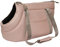 Transporttasche für Hunde und Katzen | Schultertasche für Haustiere mit Gummiband mit Karabiner | bis 12 kg | Material: Kunstleder | Größe: L | Farbe: Rosa