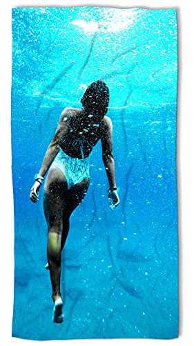 LolaPix Großes Handtuch aus Mikrofaser. Personalisierte Handtücher mit Foto und Namen. Handtuch fürs Fitnessstudio. Große Strandhandtücher. Super saugfähig und antibakteriell. 90x180 cm Premium