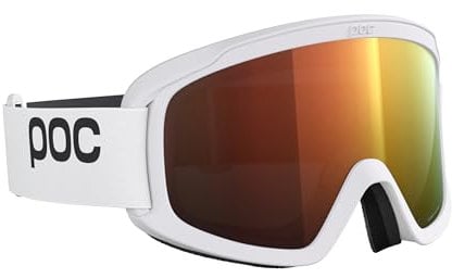 POC Opsin - Allround-Brille für Skifahren und Snowboarden für optimale Sicht bei jeder Wetterlage, Hydrogen White/Partly Sunny Orange