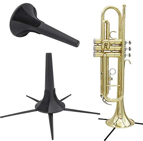 Trompetenständer, Faltbarer Ständer mit 5 Beinen Orchesterinstrumente Zinklegierung Tragbarer Träger Halter für Trompetenhalterung für Musiker und Auftritte