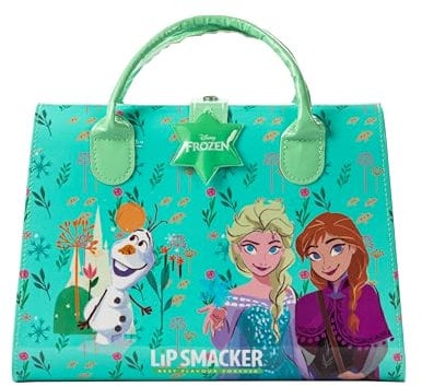 Lip Smacker Frozen Weekender Case, ein All-in-One Beauty-Essentials-Set, Bestehend aus Make-up und Accessoires für Gesicht, Lippen, Augen und Haare, 20-teilig für den Perfekten Prinzessinnen-Look