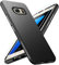 Handyhülle für Samsung Galaxy S7 Hülle mit Schutzfolie, Stoßfest Bumper Kratzfestigkeit rutschfest Schutzhülle Galaxy S7 Schwer Silikon Armor für Samsung S7 Case Cover Tasche (Schwarz)
