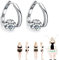 KEVGNRO Lovefinity Lymphvity MagneTherapy Germanium Ohrringe, Halolux Lymphvity Germanium Ohrringe, Lymphdrainage Ohrringe, Lymphatic Magnetotherapy Earrings (Silver)