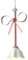 SWEMOPP Pétale de verre fleur suspension rose blanc céramique pétale suspension pour chambre d'enfants vert longue linéaire plafond lampe suspendue lustre floral pour cuisine îlot salle à manger table