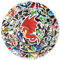 Dragon Stickers 100pcs,Aesthetic Decoration Water Bottles Vinyl Stickers for Scrapbook,Laptop,Kid,Teen,Girl