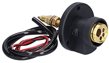 Joyzan Mig Welding Panel Socket, Torch Conversion Kit Welder Machine Equipment Flange Base Adapter Connector Central Adaptor Replacement Main Body Weld Wire Feeder Connection Cable Mechanical Brass