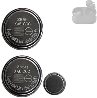 HIGHAKKU ZeniPower 1254 Z55H Lot de 2 batteries de rechange compatibles avec WF-1000XM4 WF1000XM4 XM4 Bluetooth