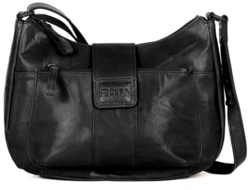 Spikes & Sparrow Umhängetasche Echt Leder Damen 022183 geräumige Vintage Handtasche, Schultertasche mit Smartphonefach