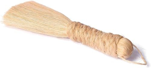 SATVIK 14 cm-Large Eco-Friendly Banana Stem Broom for Pooja | Handcrafted Mandir Cleaning Broom for Puja Room | Banana Fibre Jhadu | Durable, Lightweight, Auspicious Design for Temple Cleaning