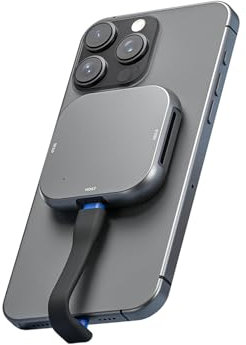 Magnetisches M.2 2230 NVME-Gehäuse für iPhone 15/16 Pro Max, USB C 3.2 Gen2 10 Gbit/s auf NVMe Adapter, 100 W PD Laden, Aluminium externe SSD-Hülle für Android/MacBook