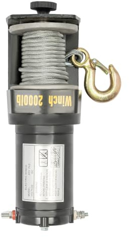 Cabrestante eléctrico de 400W con polipasto de cable y mando a distancia por cable, altura de elevación 6 m, capacidad de carga 900 kg