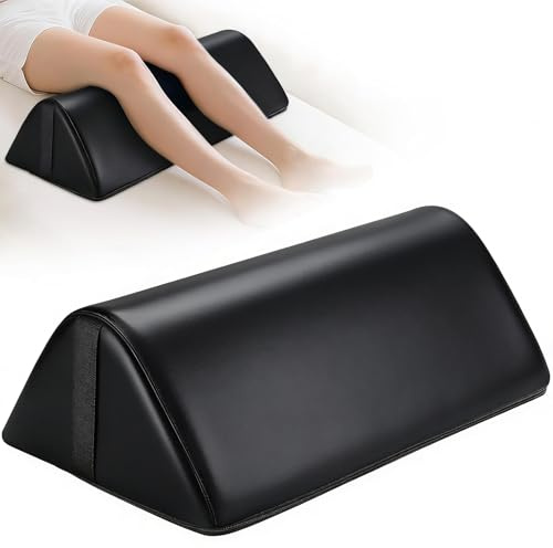 Knee Wedge Pillow for Legs, Under Knee Elevated Pillow for Sleeping on Back