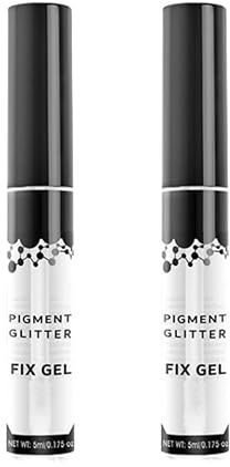 Veemoon Colle Adhésive Yeux 2pcs Gel Fixateur Doux pour Fard à Paupières Pailleté Longue Tenue Maquillage Féminin Attractif