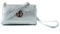 AOSSTA Womens Small Crossbody Bag for Girls Crossbody Phone Bags Mini Shoulder Handbag With Wristlet Adjustable Strap (Silver)
