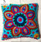 Indischer Suzani Designer-Kissenbezug, Heimdekoration, Blumenmuster, handgefertigt, dekorativ, Sofa, Boho-Chic, Bohemian-Überwurf-Kissenbezug, Pailletten-Kissenbezug, Boho-Dekor, handbestickter